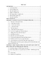 Công tác xây dựng quy chế văn hoá công sở tại Uỷ Ban Nhân Dân Huyện Tiên Du