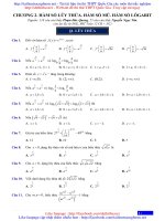 BÀI TOÁN TRẮC NGHIỆM LUYỆN THI ĐẠI HỌC MÔN TOÁN PHẦN HÀM MŨ