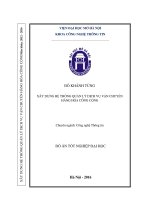 Xây dựng hệ thống quản lý dịch vụ vận chuyển hàng hóa công cộng 