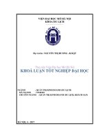 Mức độ hài lòng của khách hàng về dịch vụ ăn uống tại nhà hàng crystal jade palace của khách sạn JW marriott hà nội 