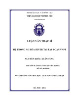 Hệ thống ảo hóa sever tại tập đoàn VNPT 