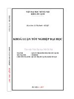 Giải pháp nâng cao chất lượng dịch vụ tại nhà hàng TIVOLI cafe khách sạn the ha noi club  lake palais residences 