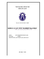 Một số giải pháp marketing nhằm thu hút khách du lịch sử dụng dịch vụ của công ty TNHH du thuyền BHAYA 
