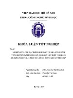 Nghiên cứu các đặc điểm sinh học và khả năng sinh tổng hợp enzym endolysin có hoạt lực diệt vi khuẩn staphylococcus aureus của dòng thực khuẩn thể NA6 