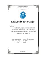 Nghiên cứu xác định sự biến đổi một số chỉ tiêu sinh hóa và vật lý của đọt chè trong quá trình chế biến chè đen BTP theo phương pháp OTD 