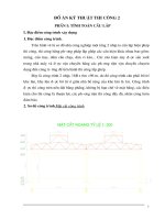 Thuyết minh Đồ án Kỹ thuật thi công Lắp ghép nhà Công nghiệp 1 tầng ĐH Xây Dựng