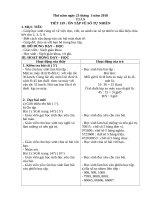 giáo án ôn tập số tự nhiên