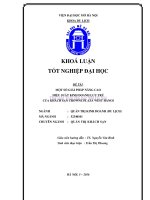 Một số giải pháp nâng cao hiệu suất kinh doanh lưu trú của khách sạn crowne plaza west hanoi 