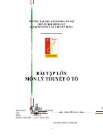 BÀI tập lớn lý THUYẾT ô tô bản CHÍNH THỨC (1)