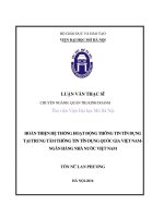Hoàn thiện hệ thống hoạt động thông tin tín dụng tại trung tâm thông tin tín dụng quốc gia việt nam   ngân hàng nhà nước việt nam 
