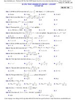 50 CÂU TRẮC NGHIỆM ÔN THI ĐẠI HỌC MÔN TOÁN 2018