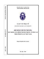 Hợp đồng chuyển nhượng bất động sản hình thành trong tương lai theo pháp luật việt nam 