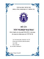 Nghiên cứu công nghệ WDM PON và ứng dụng cho mạng truy nhập quang của VNPT hà nội 