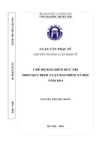 Chế độ bảo hiểm hưu trí theo quy định luật bảo hiểm xã hội năm 2014 