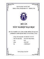 Nghiên cứu công nghệ thông tin quang COHERENT ghép kênh theo tần số thực giao 