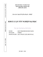 Mức độ hài lòng của sinh viên chuyên ngành quản trị du lịch   khách sạn k20 khoa du lịch   viện đại học mở hà nội đối với chương trình thực tập tại các khách sạn 