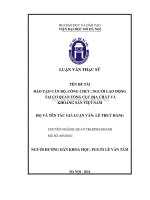 Đào tạo cán bộ, công chức, người lao động tại cơ quan tổng cục địa chất và khoáng sản việt nam 