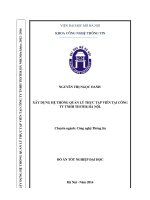 Xây dựng hệ thống quản lý thực tập viên tại công ty TNHH tester hà nội 