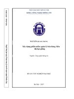 Xây dựng phần mềm quản lý bán hàng siêu thị hạt giống 