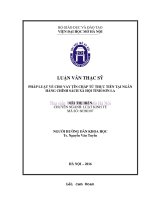 Pháp luật về cho vay tín chấp từ thực tiễn tại ngân hàng chính sách xã hội tỉnh sơn la 