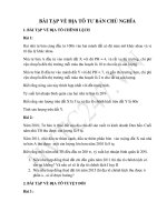 BÀI tập về địa tô tư bản CHỦ NGHĨA