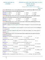 Đề thi thử tiếng anh năm 2018 trường THPT đội cấn – vĩnh phúc