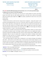 Đề thi thử tiếng anh năm 2018 trường THPT chuyên lê quý đôn lần 1