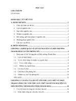 Tìm hiểu công tác Văn thư – Lưu trữ tại Sở Tài nguyên và Môi trường Thanh Hóa tỉnh Thanh Hóa