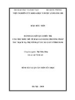 Đánh giá kết quả điều trị ung thư biểu mô tế bào gan bằng phương pháp tắc mạch xạ trị với hạt vi cầu gắn yttrium 90 tt