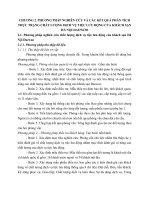 CHƯƠNG 2  PHƯƠNG PHÁP NGHIÊN cứu và các kết QUẢ PHÂN TÍCH THỰC TRẠNG CHẤT LƯỢNG DỊCH vụ TIỆC lưu ĐỘNG của KHÁCH sạn hà nội DAEWOO