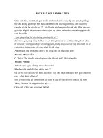 KỊCH BẢN BÁN HÀNG TẠI ĐIỂM BÁN