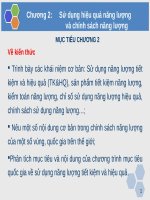 Sử dụng hiệu quả năng lượng và chính sách năng lượng