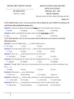 Đề thi thử tiếng anh năm 2018 trường THPT chuyên lam sơn lần 1