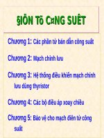 Bài giảng điện tử công suất