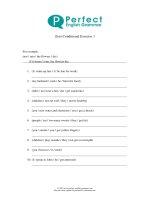 Bài tập tổng hợp câu điều kiện