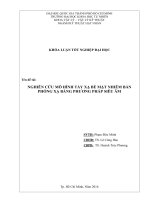 Nghiên cứu mô hình tẩy xạ bề mặt một số vật liệu và thiết bị trong lò phản ứng và nhà máy điện hạt nhân bằng phương pháp siêu âm
