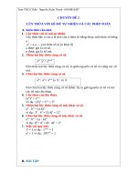 ĐẠI 6    CHUYÊN DỀ: LŨY THỪA VỚI SỐ MŨ TỰ NHIÊN