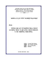 Tổng quan về kiểm tra thiết bị x quang chẩn đoán y tế thông thường