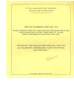 Hồ sơ nghiệm thu dự án thuộc chương trình xây dựng mô hình ứng dụng KHCN phục vụ phát triển KT XH nông thôn miền núi giai đoạn 1998 2002 xây dựng mô hình trồng trọt, chăn nuôi tại vùng đất dốc tỉnh vĩnh phúc 