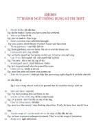 IDIOMS  Thành ngữ tiếng anh thông dụng THPT