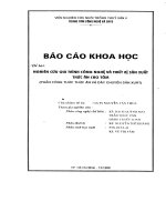 Báo cáo khoa học nghiên cứu quy trình công nghệ và thiết bị sản xuất thức ăn cho tôm 