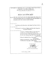 Báo cáo tổng kết điều tra và đề xuất một số công nghệ thích ứng xử lý chất thải trong lĩnh vực chế biến thuỷ sản nhằm tái sử dụng chất thải bảo vệ môi trường 