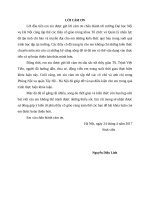 LỜI CẢM ƠN TRONG ĐỒ ÁN