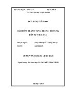 Bảo đảm tranh tụng trong tố tụng dân sự việt nam  