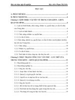 Tìm hiểu thực trạng công tác văn thư, lưu trữ của Trung tâm Giáo dục Nghề nghiệp – Giáo dục Thường xuyên và đề xuất một số giải pháp