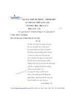 ĐỀ THI THỬ THPT QUỐC GIA MÔN VĂN CÓ ĐÁP ÁN VÀ THANG ĐIỂM