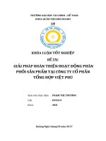 giải pháp hoàn thiện hoạt động phân phối sản phẩm tại Công ty Cổ phần Tổng Hợp Việt Phú