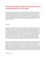 Các yếu tố ảnh hưởng khả năng trả nợ ngân hàng của nông hộ trên địa bàn huyện bến lức