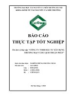 BÁO cáo THỰC tập tại công ty TNHH Đầu tư thương mại và du lịch Thuận Phát