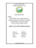 Đánh giá thực trạng nghèo thông qua phương pháp tiếp cận đa chiều và giải pháp giảm nghèo bền vững tại xã La Hiên  huyện Võ Nhai  tỉnh Thái Nguyên (Khóa luận tốt nghiệp)